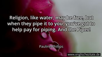 Englisches Zitat von Pauline Phillips als Bild