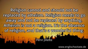 Englisches Zitat von Penn Jillette als Bild
