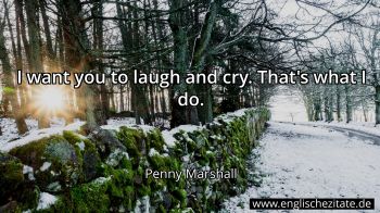 Englisches Zitat von Penny Marshall als Bild