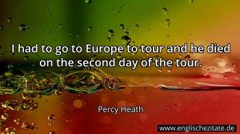 Englisches Zitat von Percy Heath als Bild