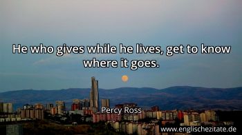 Englisches Zitat von Percy Ross als Bild