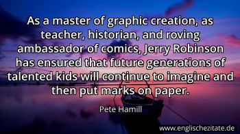 Englisches Zitat von Pete Hamill als Bild