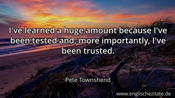 Englisches Zitat von Pete Townshend als Bild