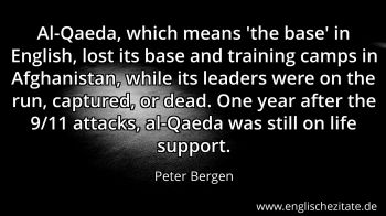 Englisches Zitat von Peter Bergen als Bild