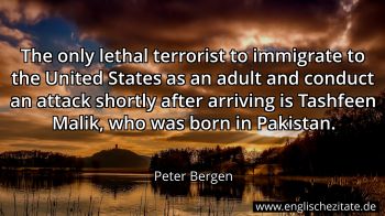 Englisches Zitat von Peter Bergen als Bild