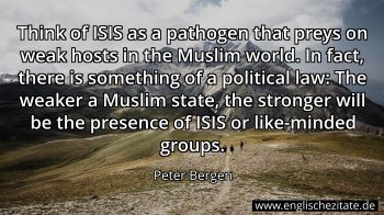 Englisches Zitat von Peter Bergen als Bild
