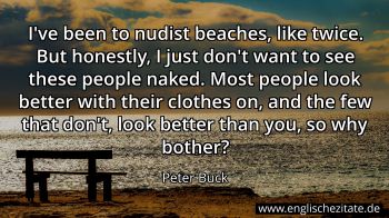 Englisches Zitat von Peter Buck als Bild