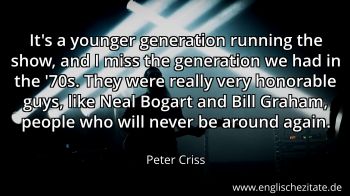 Englisches Zitat von Peter Criss als Bild