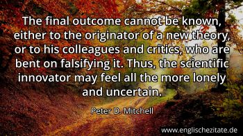 Englisches Zitat von Peter D. Mitchell als Bild