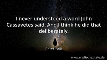 Englisches Zitat von Peter Falk als Bild