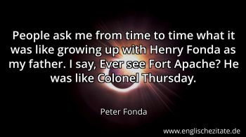 Englisches Zitat von Peter Fonda als Bild