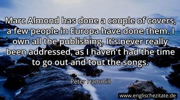 Englisches Zitat von Peter Hammill als Bild