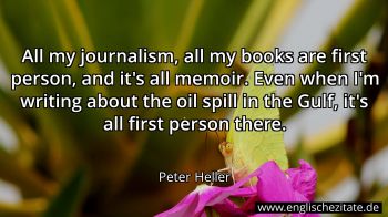 Englisches Zitat von Peter Heller als Bild