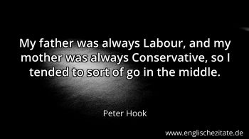 Englisches Zitat von Peter Hook als Bild