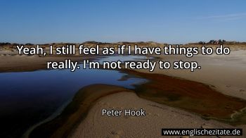 Englisches Zitat von Peter Hook als Bild
