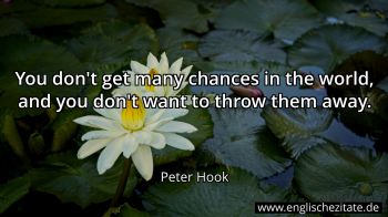 Englisches Zitat von Peter Hook als Bild