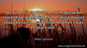 Englisches Zitat von Peter Jackson als Bild