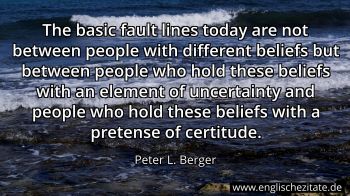 Englisches Zitat von Peter L. Berger als Bild