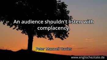Englisches Zitat von Peter Maxwell Davies als Bild