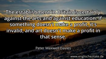 Englisches Zitat von Peter Maxwell Davies als Bild