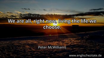 Englisches Zitat von Peter McWilliams als Bild