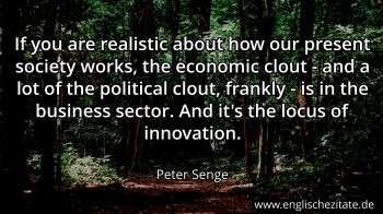 Englisches Zitat von Peter Senge als Bild