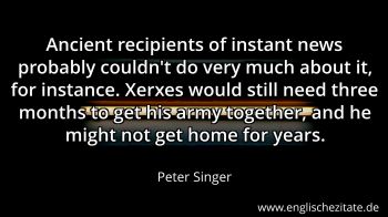 Englisches Zitat von Peter Singer als Bild