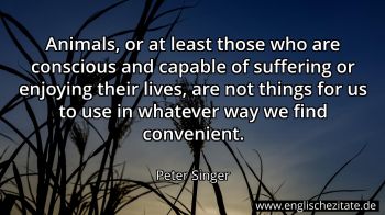 Englisches Zitat von Peter Singer als Bild