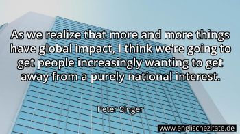 Englisches Zitat von Peter Singer als Bild
