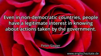 Englisches Zitat von Peter Singer als Bild