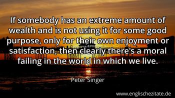 Englisches Zitat von Peter Singer als Bild