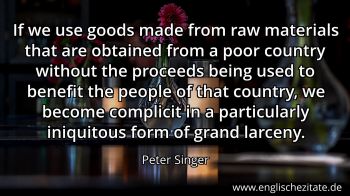Englisches Zitat von Peter Singer als Bild