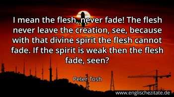 Englisches Zitat von Peter Tosh als Bild