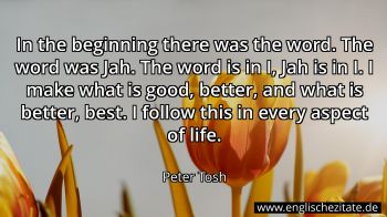 Englisches Zitat von Peter Tosh als Bild