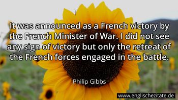 Englisches Zitat von Philip Gibbs als Bild