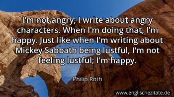 Englisches Zitat von Philip Roth als Bild