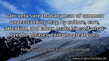 Englisches Zitat von Philip Stanhope, 4th Earl of Chesterfield als Bild