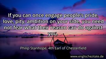 Englisches Zitat von Philip Stanhope, 4th Earl of Chesterfield als Bild