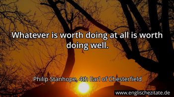 Englisches Zitat von Philip Stanhope, 4th Earl of Chesterfield als Bild