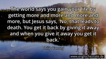 Englisches Zitat von Philip Yancey als Bild