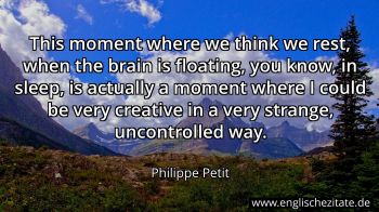 Englisches Zitat von Philippe Petit als Bild