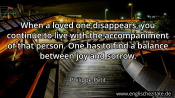 Englisches Zitat von Philippe Petit als Bild