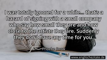 Englisches Zitat von Phoebe Snow als Bild