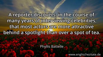 Englisches Zitat von Phyllis Battelle als Bild