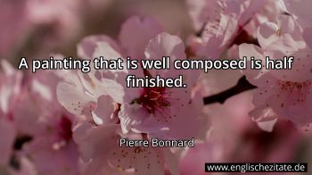 Englisches Zitat von Pierre Bonnard als Bild