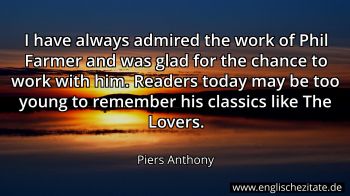 Englisches Zitat von Piers Anthony als Bild