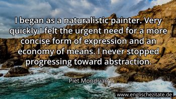 Englisches Zitat von Piet Mondrian als Bild
