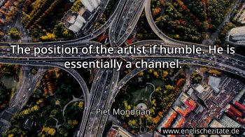 Englisches Zitat von Piet Mondrian als Bild
