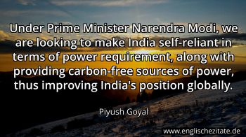 Englisches Zitat von Piyush Goyal als Bild