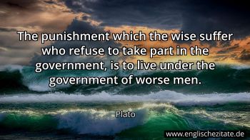 Englisches Zitat von Plato als Bild
